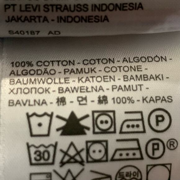 Levi's Deconstructed Denim Mini Skirt Distressed Cotton Sz 25 - Picture 6 of 6